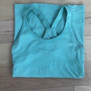 Lululemon Teal Ribbed Tank Size 4